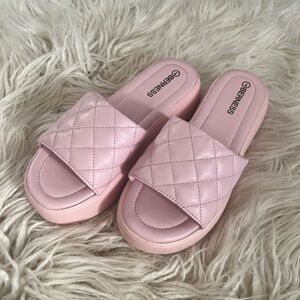 Light Pink Berness Platform Sandals